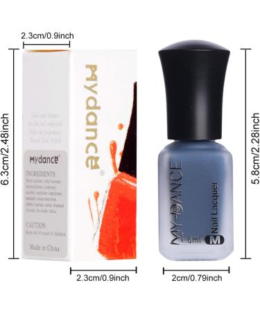 Blue Matte Nail Polish Quick Drying Nail Polish Long-Lasting Nail Polish Highly Pigmented Velvet Varnish Nail Polish Non-Toxic DIY Nail Art Manicure (60) - Buy Online on SooperMarket.com