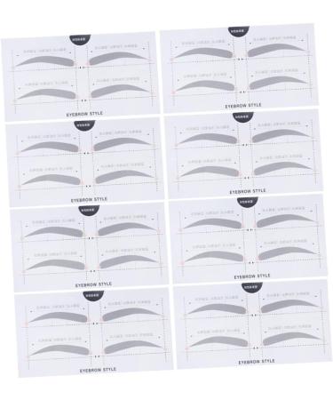 Didiseaon 2 Eyebrow Template with Strap Beauty Eyebrow Makeup Tools Eyebrow Stickers Portable A607 Card - Buy Online on SooperMarket.com