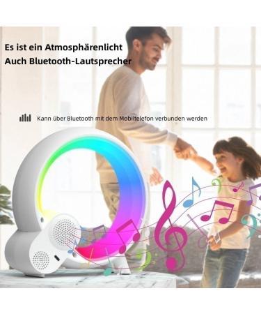 Buy Bammare LED Bedside Lamp & Alarm Clock - Smart App-Controlled Sunrise Light Bluetooth Speaker 16 Million Colors & 256 Patterns - Buy Online on SooperMarket.com