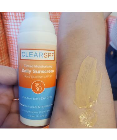 ClearSPF Daily Tinted Moisturizing Sunscreen - Broad Spectrum SPF 30 Lightweight & Hydrating - Exp 03/2025 - International Shipping Available - Buy Online on SooperMarket.com