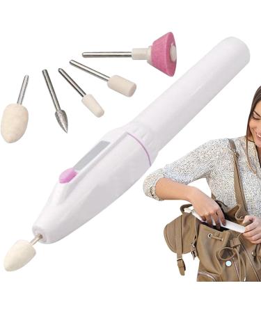 Electric P EEN Cordless Electric Nail File Manicure Peedicure Tool with 5 Nail Drill Portable Electric Nail Drill Rechargeable Electric Nail File Nail File for Nail Care Trim Polish - Buy Online on SooperMarket.com