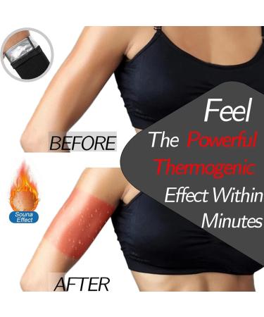 Buy Angelkiss Sauna Arm Shaper - Elastic Compression Sleeves for Slimming Arms | Fitness & Sport | XXL/3XL Black & Silver - Buy Online on SooperMarket.com
