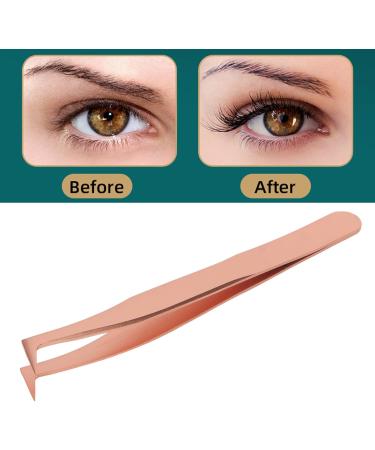 Eyelash Extension Tweezers - Stainless Steel Precise Grip Rose Gold Volume Tweezers for Lash Artists - Comfortable & Tight Tip - Buy Online on SooperMarket.com