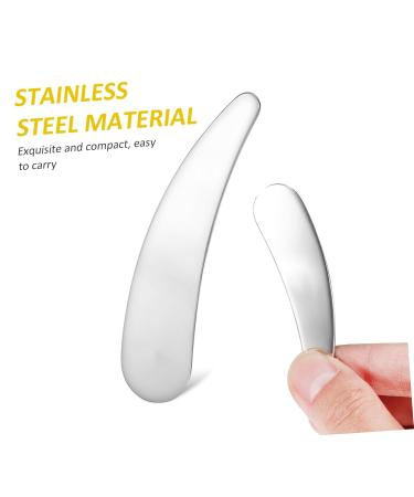 2-Piece Stainless Steel Spatula Set for Cosmetics - Ideal for Eye Cream Face Masks & Lotions - Buy Online on SooperMarket.com