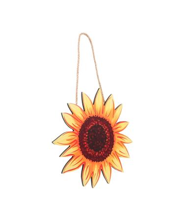 ABOOFAN Sunflower Listing Emblems Wooden Decor Flowers Front Porch Sunflower Wall Art Household Decorations