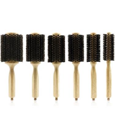 Comb Wood Handle Hair Round Brush Professional Hair Brush for Hair Cutting with Detachable Tail Round Comb for Hair Cutting wooden comb - Buy Online on SooperMarket.com