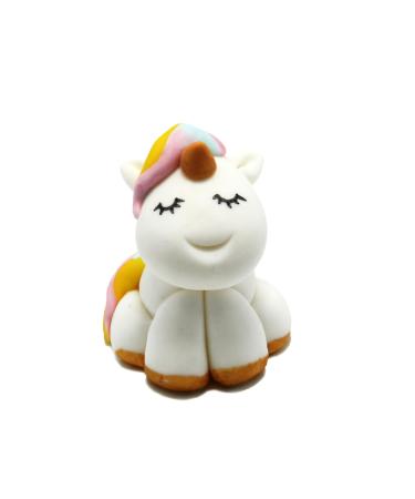 SugArt Unicorn Edible Cake Toppers | Handmade Animal Cake Decorations for Birthdays Easter Decorations or Baby Showers | Perfect on Fondant Butter Cream & Icing Sugar Cakes | Contains Food Colors