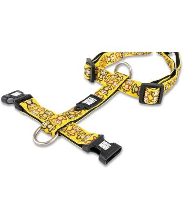 Max & Molly H-Shape Ultra-Comfort Neoprene Harness for Large Dogs - Monkey Maniac | Padded Safe & Stylish - Buy Online on SooperMarket.com
