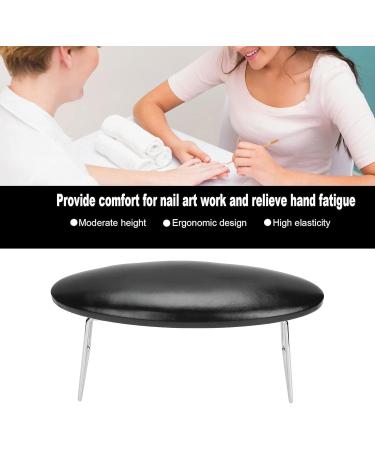 Nail Art Hand Pillow Nail Art Hand Cushion Soft and Comfortable Portable Pu Leather for Household Nail Salon for Professional and Individual Use(Black) - Buy Online on SooperMarket.com