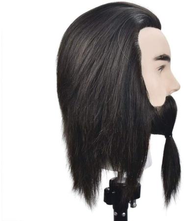 Real Human Hair Training Head - Adjustable Female Tailor Puppet for Hairdressing Perming and Coloring - Buy Online on SooperMarket.com