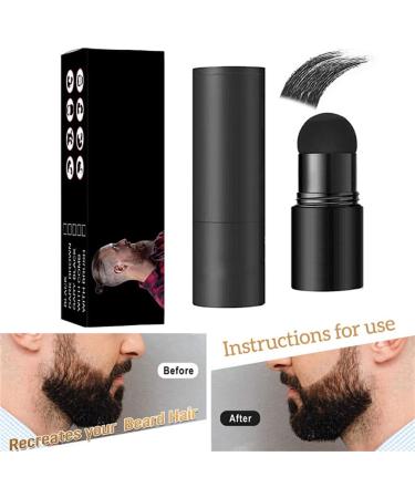kawehiop Men Beard Filler Powder Long Lasting Hair Shape Patches Coloring Coverage Makeup Business Pen Thickening Dye Paint Black - Buy Online on SooperMarket.com