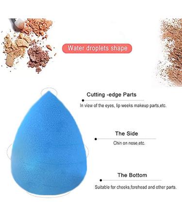 OWQ 10-Piece Beauty Makeup Sponge Blender Set - Non Latex Soft Foundation Blending Sponges for Cream, Powder, and Liquid Makeup - Multi-colored - Buy Online on SooperMarket.com