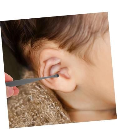 2 Sets Healeved Ear Picking Tool Spring Massage Kit - Black Ear Wax Remover & Cleaner Set 11.5X2.7X1cm - Buy Online on SooperMarket.com