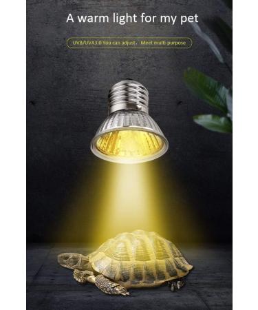 yanhe Tortoise Heat Lamp Basking Light for Aquarium Reptiles E27 UVA+UVB Heat Spotlight for Reptiles Aquarium Reptile Lizards Turtle Snakes (Black) - Buy Online on SooperMarket.com