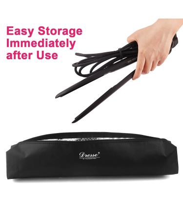 Dresse 2 Pack Women's Travel Hair Styling Set with Aluminum Foil Insulation - Hair Straightener, Curling Iron, Hair Brush - Buy Online on SooperMarket.com