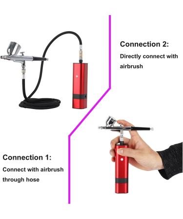 Paint Sprayer Rechargeable Airbrush Kit with Gravity Type Spray Gun for Art Model Body Paint Artist Makeup Nail Tattoos Cake Tools for Painting Ceilings Fences cabinets Tm80s Black C - Buy Online on SooperMarket.com
