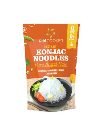 Diet Cooker Premium Konjac Noodle - Keto & Vegan Friendly, Low Calorie Pasta, Zero Net Carbs - Angel Hair (6 Packs) - Buy Online on SooperMarket.com
