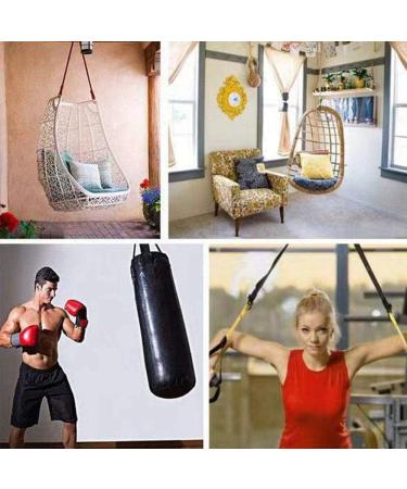 SELEWARE Heavy Boxing Punching Bag Spring Hanging Kit  300LB Capacity Heavy Duty Spring with Swivel & 2 Carabiners  360 Rotational Hanging Accessory for Heavy Boxing Punching Bag With Swivel - B - Buy Online on SooperMarket.com