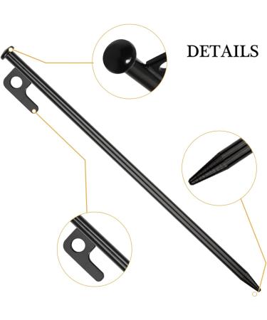 8 Pack Heavy Duty 8 Inch Steel Tent Stakes - Unbreakable Metal Pegs for Camping - Buy Online on SooperMarket.com