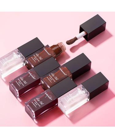 3 Colors Lip Glow Oil Set - Hydrating Tinted Lip Gloss Long Lasting Waterproof Lip Stain & Plumping Balm | International Shipping Available - Buy Online on SooperMarket.com