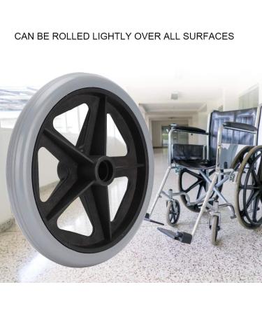 8 Inches Replacement Wheel for Electric Wheelchairs Wheelchair Wheels Wear-Resistant Wheelchair Replacement Parts Walker Accessory 6 Inches / 8 Inches 1 Pack - Buy Online on SooperMarket.com