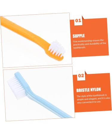BCOATH 10pcs Puppy for Cat Pets Small Supplies Portable Nylon Clean Tooth Pet Dual-head Dog Brush - Buy Online on SooperMarket.com