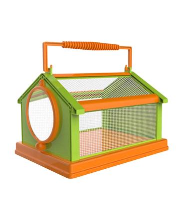 Portable Butterfly Habitat Cage Critter Caterpillars Outdoor Green Orange