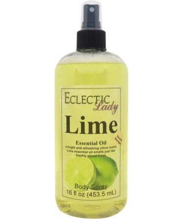Lime Essential Oil Body Spray (Double Strength) 16 ounces Body Mist for Women with Clean Light & Gentle Fragrance Long Lasting Perfume with Comforting Scent for Men & Women Cologne with Soft 16 Fluid Ounces (Double Strength)