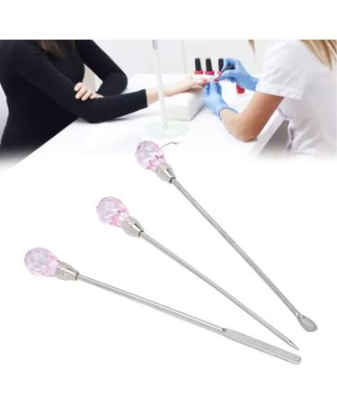 Nail Spatula Stainless Steel Nail Tools for Mixing Nail Polish for Picking Up Nail Decorations(pink) - Buy Online on SooperMarket.com