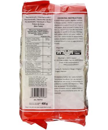 BAMBOO TREE Rice Vermicelli 400g - Authentic Thai Noodles for Delicious Asian Cuisine - Buy Online on SooperMarket.com