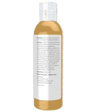 NOW Solutions Liquid Lanolin Pure Intense Protection for Dry Rough Lips and Skin - 4oz Pack of 1 - Buy Online on SooperMarket.com