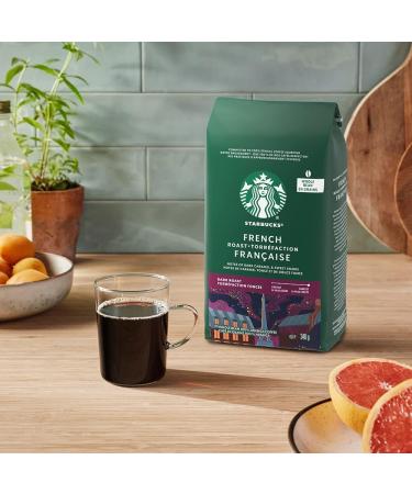 Starbucks French Roast Whole Bean Coffee 340 Grams (Pack Of 6) French Dark Roast 2040 Grams - Buy Online on SooperMarket.com