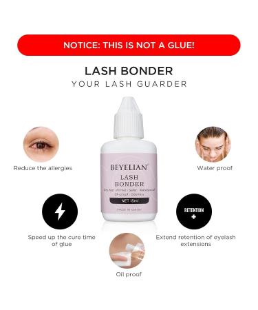 BEYELIAN Lash Bonder & Sealant for Eyelash Extensions - Longer Retention Low Irritation Water & Oil Proof - 15ml - Buy Online on SooperMarket.com