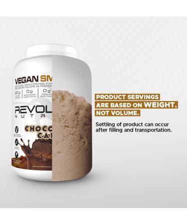 Revolution Nutrition Vegan Smart Vegan Protein Powder Dairy Free Plant Based Sugar Free Soy Free BCAAs Keto Friendly For Men & Women 20g Of Protein Per Scoop 908g 26 Servings (Chocolate Cake 2 Pound) Chocolate Cake 26 Servings (Pack of 1) - Buy Online on SooperMarket.com
