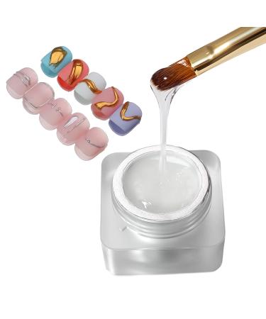 Semi Solid Nail Model Gel Tranparent Gel Polish Decoration Powder Carving Glues Jelly Manicure Tools Polish - Buy Online on SooperMarket.com