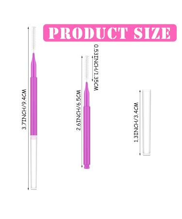 Patelai 150-Piece Micro Eyebrow Brush Set | Brow Lamination & Lash Lift Tools | Pink & Purple Eyebrow Spoolie Brushes for Eyelash Extensions - Buy Online on SooperMarket.com