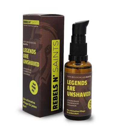 REBELS N' SAINTS beard oil - 100% natural - cares for beard and skin - Made in Germany - pleasant scent - 30ml