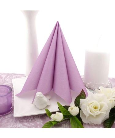 Shop 50 APARTina Pastel Purple Airlaid Napkins | Premium Fabric-Like 40x40 cm | Ideal for Elegant Dining & Events - Buy Online on SooperMarket.com
