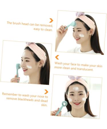 3 Sets Silicone Cleansing Brush - Manual Blackhead Removal & Facial Scrubber for Deep Clean & Massage - Buy Online on SooperMarket.com