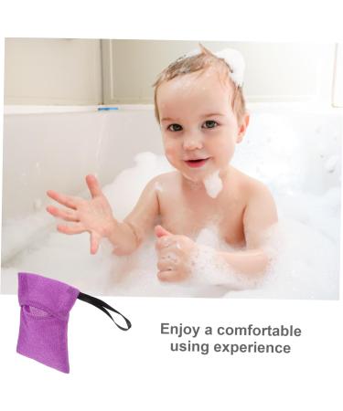 FOMIYES Bath Bag Shampoo Soap Nylon Net Bag Purple Thicken - Buy Online on SooperMarket.com