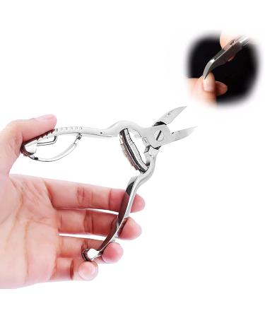 MUNEFE Stainless Steel Cuticle Nipper Only Spring Toe Finger Cuticle Nipper Manicure Clipper for Adult Pedicure - Buy Online on SooperMarket.com