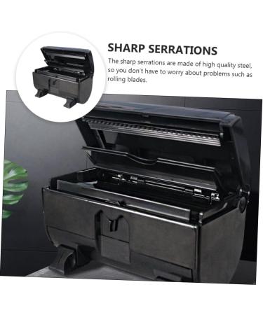 2 Pcs Tin Foil Dispenser Aluminium Foil Hairdressing Foil Cutting Machine Fold Foil Cutting Tool Automatic Care Product Abs Environmental Protection Material Blackx2pcs 17x9cmx2pcs - Buy Online on SooperMarket.com