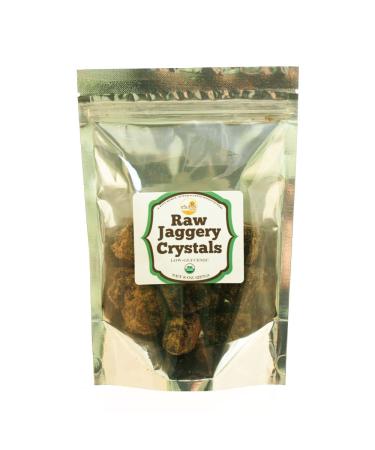 eSutras Organics Raw Whole Cane Jaggery Cubes , 8 Ounce, Burnt sugar