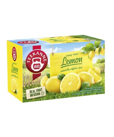 Teekanne Lemon and Honey All Natural Real Fruit Tea Infusion Sunny Sweet 20 Teabags