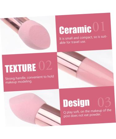 FOYTOKI 2 Sets Beauty Pen Makeup Sponges with Handle Multifunctional Makeup Pen Makeup Puff Pen Dry Wet Cosmetic Brush Facial Powder Sponge Portable Makeup Sponge Supple Makeup Sponge - Buy Online on SooperMarket.com