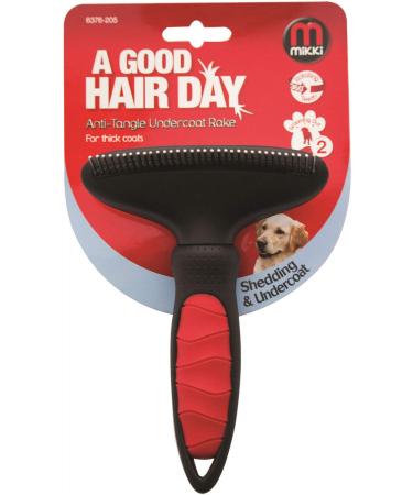 Mikki Dog Puppy Grooming Anti Tangle Rake - Dematting Tool Removes Knots Tangles and Matts - Large L (Pack of 1) Single