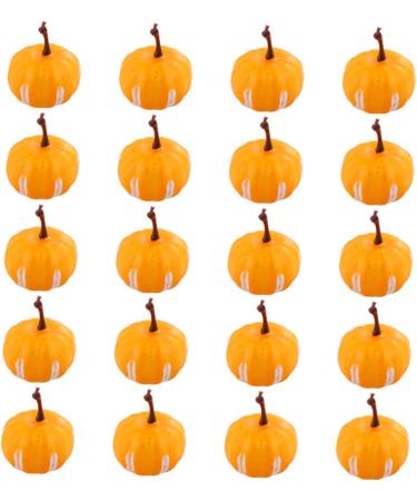 Didiseaon 60 Pcs Simulated Mini Pumpkin Fake Pumpkin Halloween Pumpkin Decoration Simulation Small Pumpkin Simulation Pumpkin Little Pumpkin Foam Manual Yellowx3pcs 2.2X3.4CMx3pcs - Buy Online on SooperMarket.com