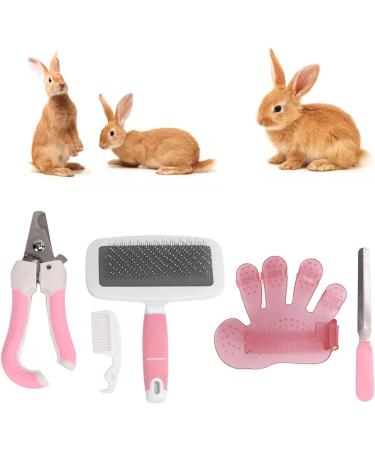 Small Pet Grooming Set Deep Cleansing Humanized Rabbits Grooming Kit Easy Fast for Small Animal(Large pink) - Buy Online on SooperMarket.com