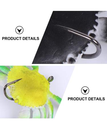 3 Pack Soft Fish Fishing Crab Lures Bait with Hooks - Saltwater Fishing Tackle Set - Buy Online on SooperMarket.com