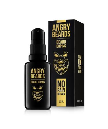 Angry Beard's beard growth serum for men - natural formula for more beard growth and full hair - accelerates beard growth - beard care product for a stronger denser beard 30 ml (1 Pack)